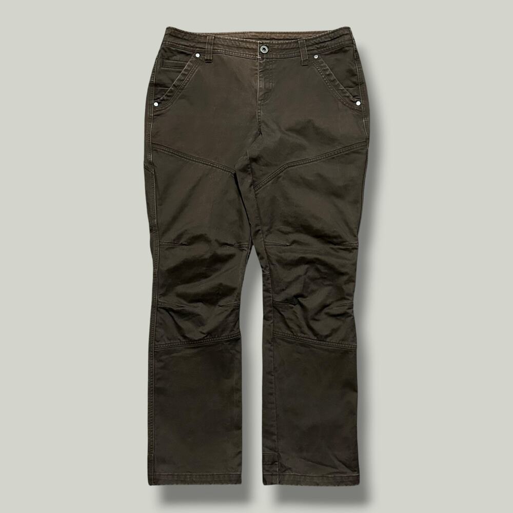 Kuhl Rydr Pants Utility Vintage Patina Dye Dark Brown Espresso 10 Short 32x28